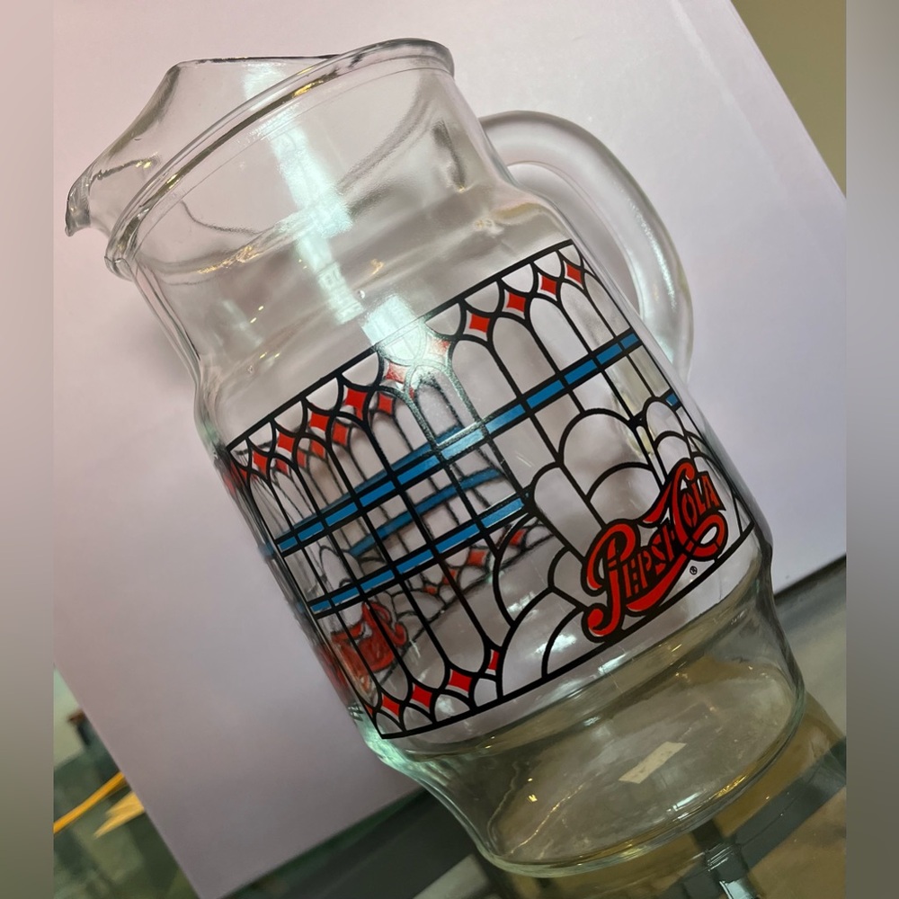 Vintage Pepsi Glass Pitcher
